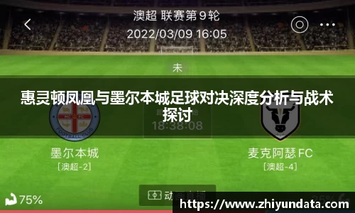 惠灵顿凤凰与墨尔本城足球对决深度分析与战术探讨